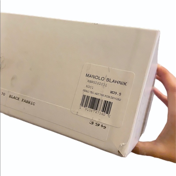 Manolo Blahnik Hangisi Polka Dot Mesh Heels Pump - Picture 10 of 10